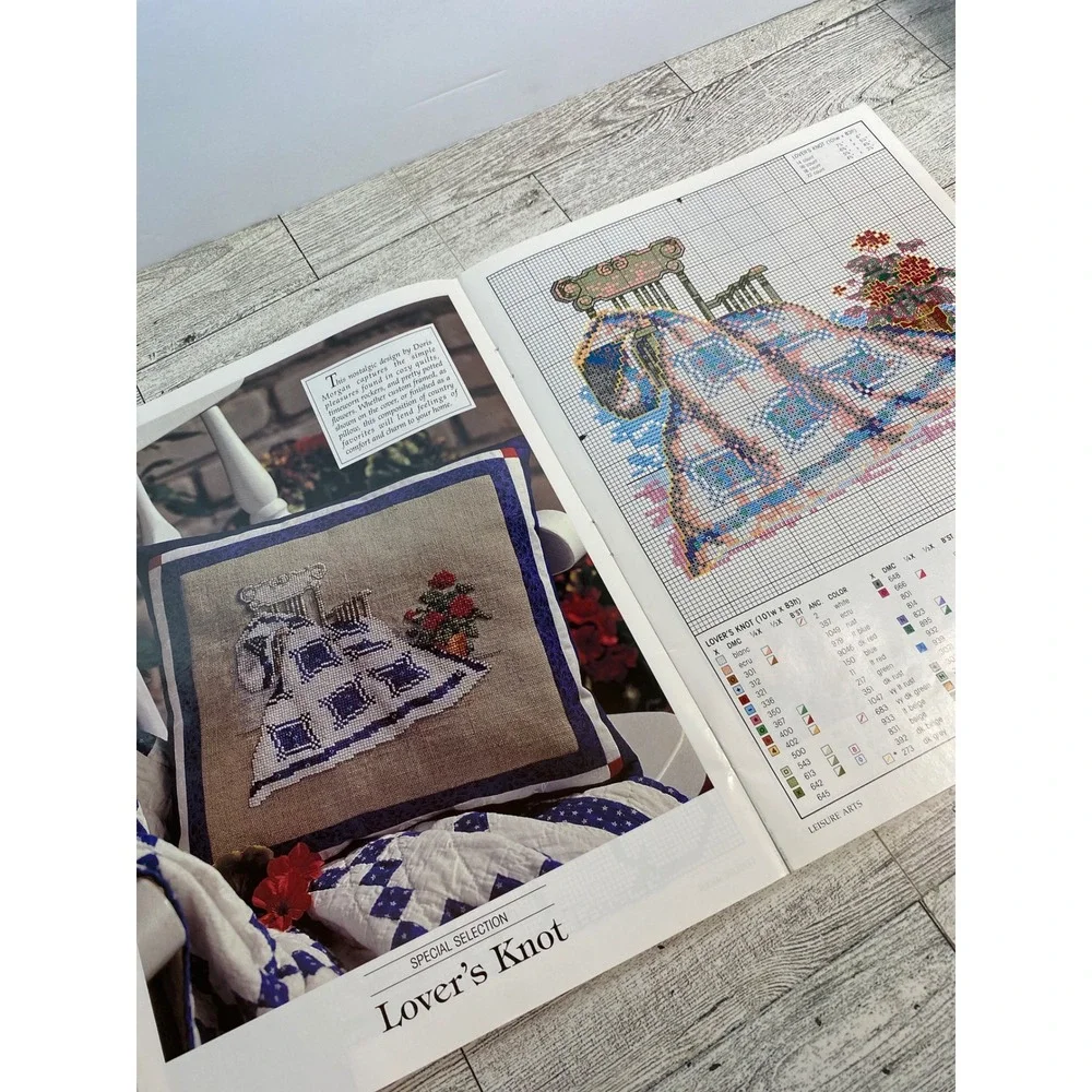 Leisure Arts The Magazine June 1995 25 Projects Cross Stitch‎ Crochet Knit Craft